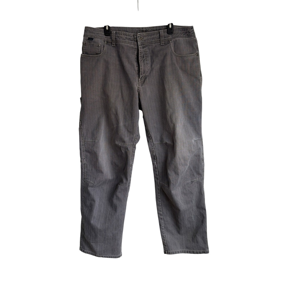 Kuhl Rydr Pants Men's Size 38X32 Gray Cotton Outdoor Rugged Hiking Workwear